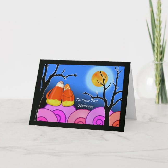 Halloween-kort för din första Halloween-kombinatio Kort (Framsida)