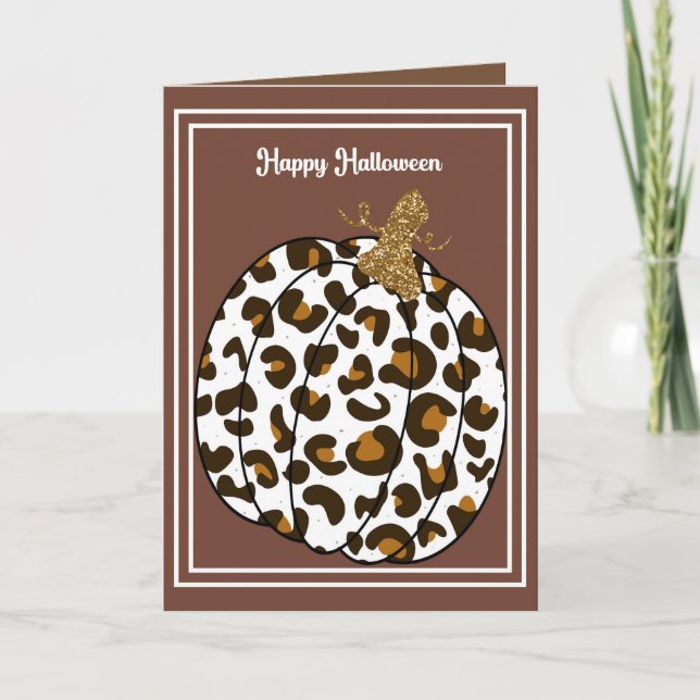 Halloween-kort för familj med Pumpkin Tack Kort (Framsida)