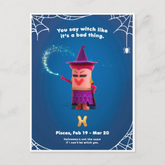 Halloween-kort för Fiskar Vykort