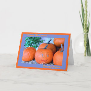 Halloween-kort för morbarn, Lycklig Pumpkin Kort