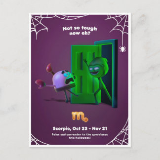 Halloween-kort för Skorpionen Vykort