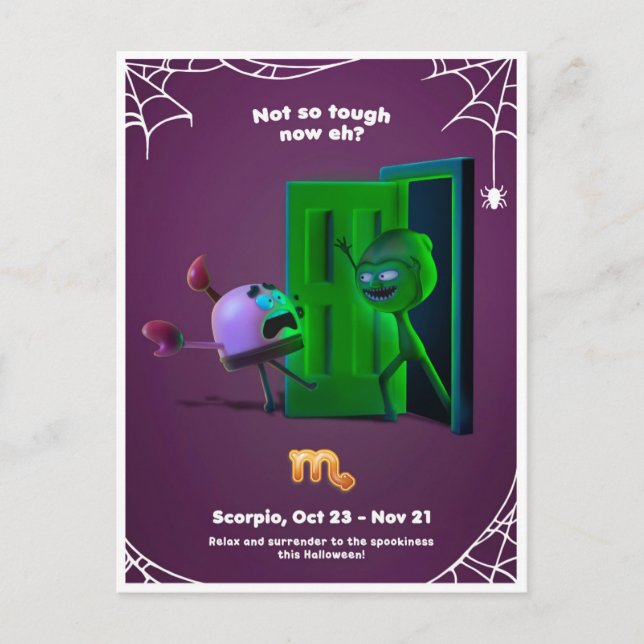 Halloween-kort för Skorpionen Vykort (Framsida)