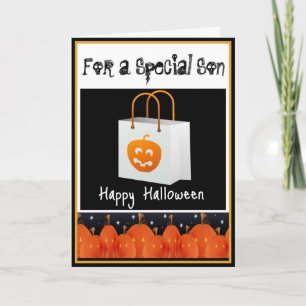 Halloween-kort för son kort