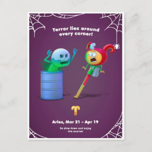 Halloween-kort för Väduren Vykort