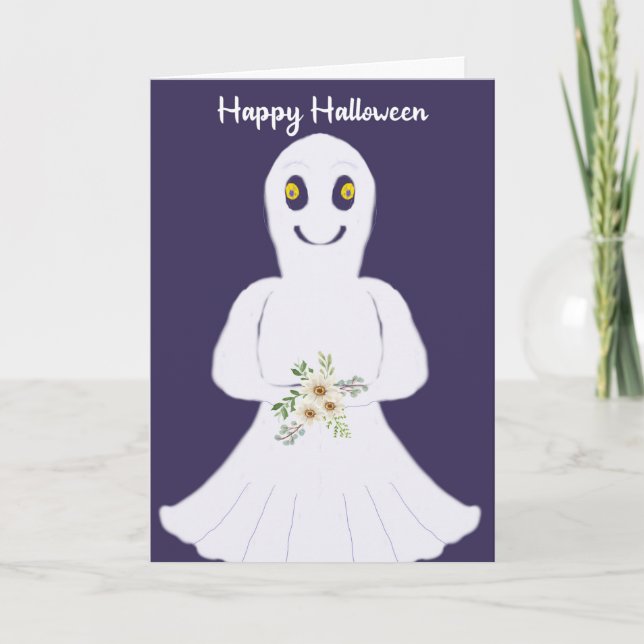 Halloween-kort för vårdinrättning kort (Framsida)