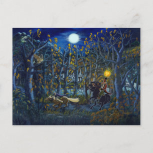 Halloween-kort "Headless Horseman Chase" Vykort