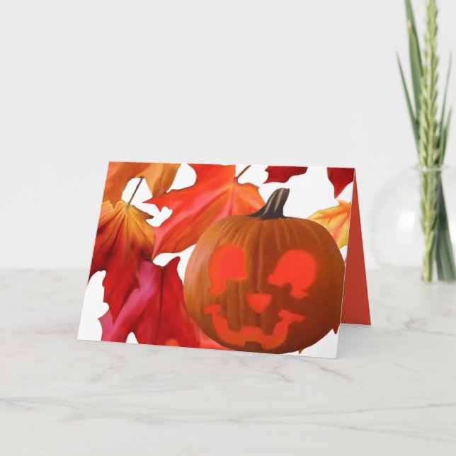 Halloween-kort Helgkort (Framsida)