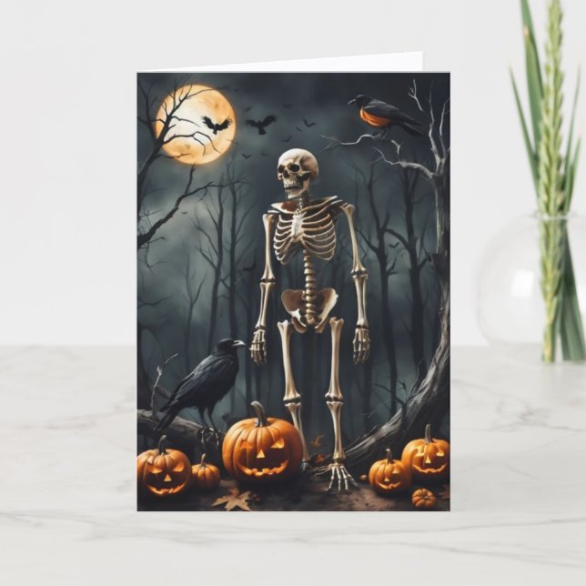 Halloween-kort Helgkort (Framsida)