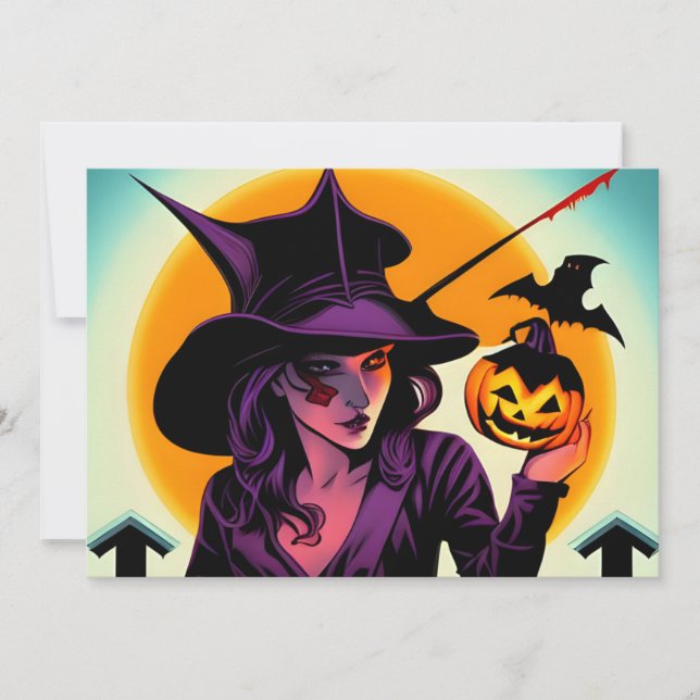 Halloween-kort Inbjudningar (Framsida)
