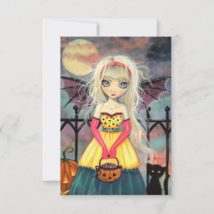 Halloween-kort med 'Bus eller gods' Kort