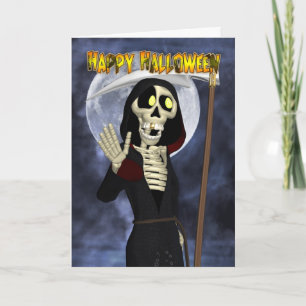 Halloween-kort med Lycklig grim-rabatt Kort