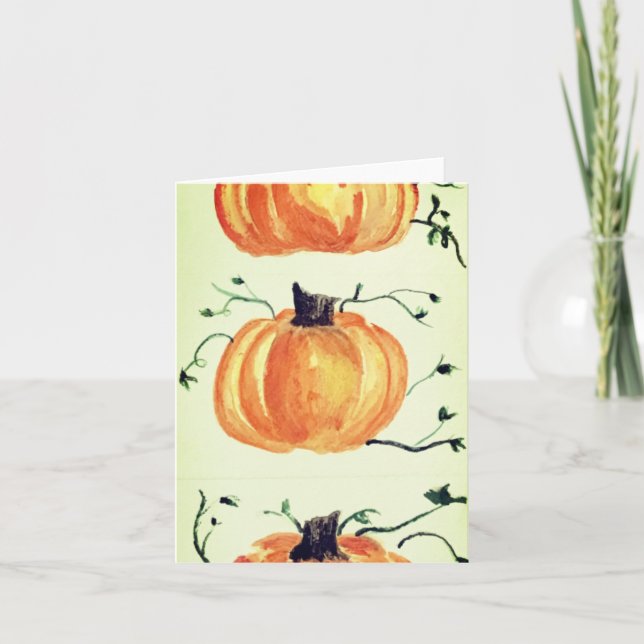 Halloween-kort med pumpa kort (Framsida)