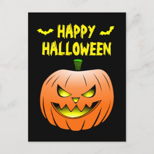 Halloween-kort med pumpa vykort