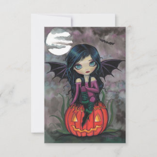 Halloween-kort med Pumpkin Pixie Kort