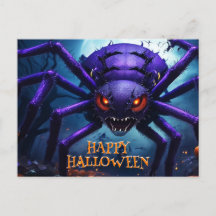 Halloween-kort med spindeldjävul