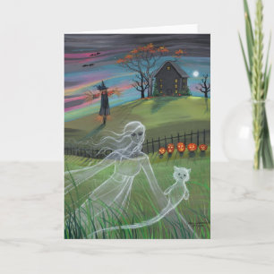 Halloween-kort med spökvänner av Molly Harrison Kort