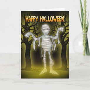 Halloween-kort romantisk halloween med Mummy Kort