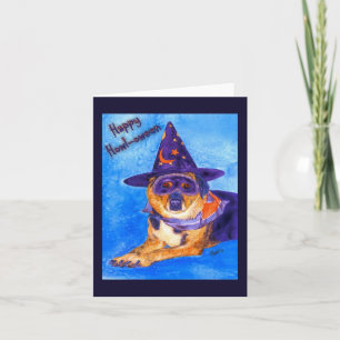 Halloween-kort - Viktande Hund Kort