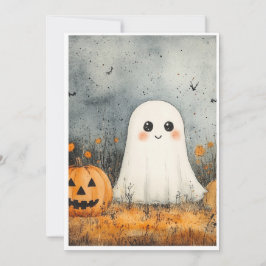 Halloween-kortspöke Inbjudningar