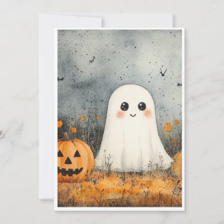 Halloween-kortspöke Inbjudningar