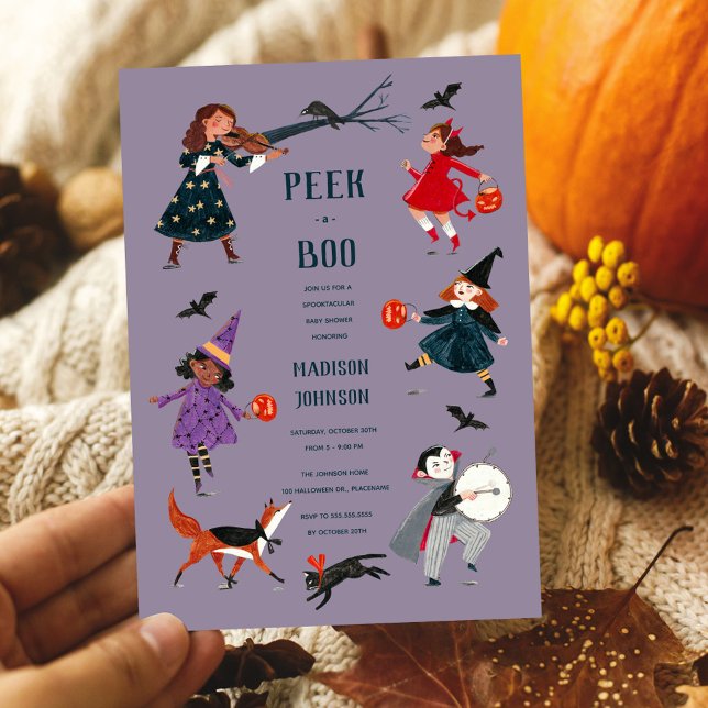Halloween kostym barn baby shower inbjudan (Skapare uppladdad)