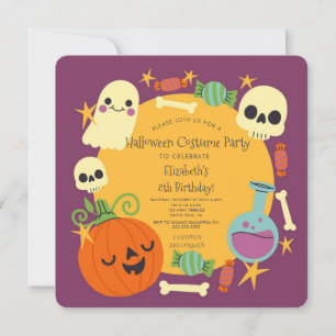 Halloween Kostym Barn Födelsedagsfest Julkort
