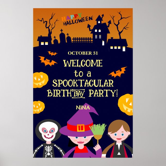 Halloween-kostym Flickkalas  Poster (Framsidan)