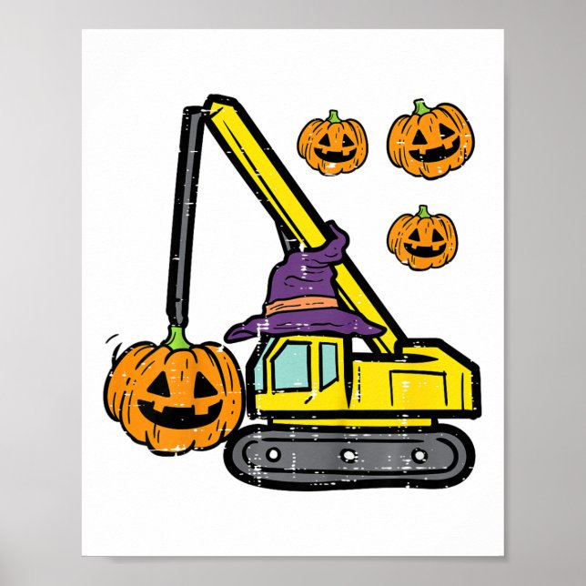 Halloween-kostym för barn, kran konstruktion lastb poster (Framsidan)