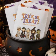 Halloween-kostym för barn med vattenfärgstrick ell