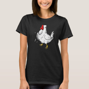 Halloween-kostym för coolt huvudlöst kyckling Roli T Shirt