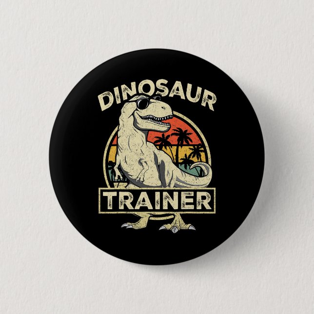 Halloween-kostym för dinosaurie-tränare Retro dino Knapp (Framsida)