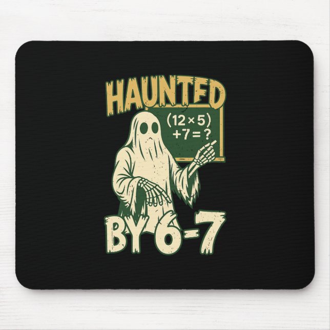 Halloween-kostym hemsökt  musmatta (Framsidan)