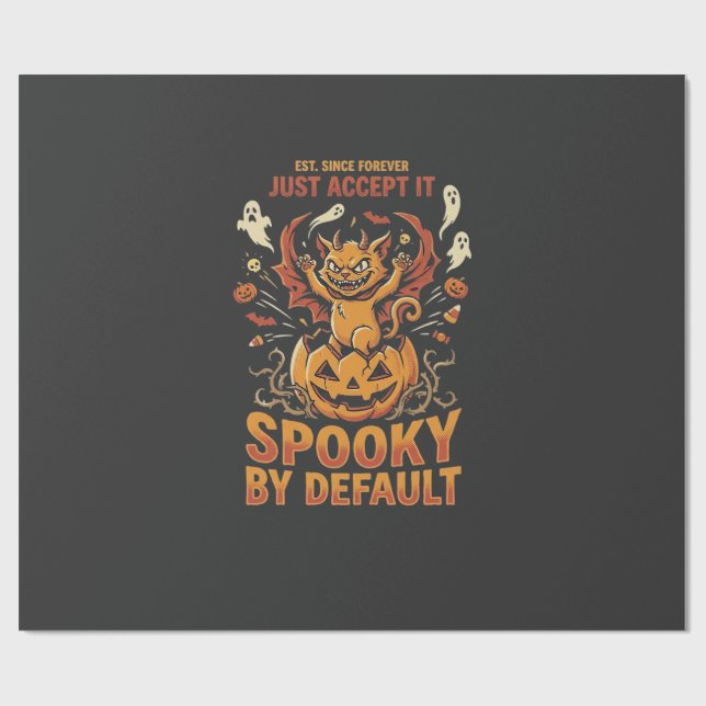 Halloween Kostym Kaos Presentpapper (Platt)