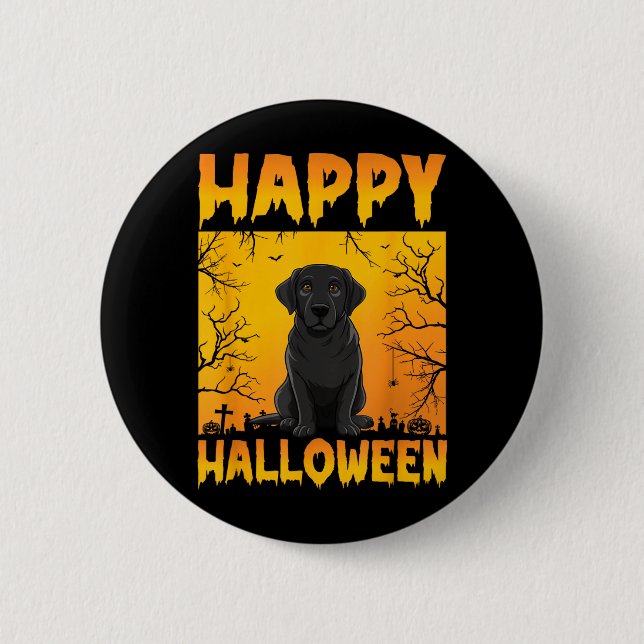 Halloween kostym män kvinnor barn rolig svart knapp (Framsida)