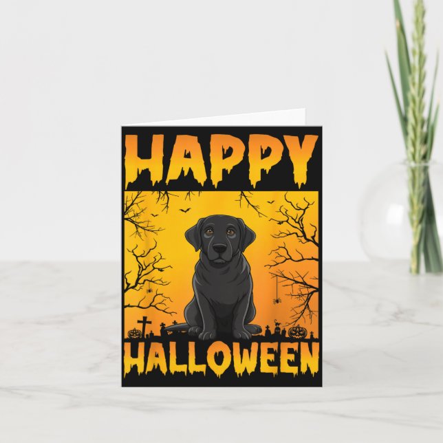 Halloween kostym män kvinnor barn rolig svart kort (Framsida)