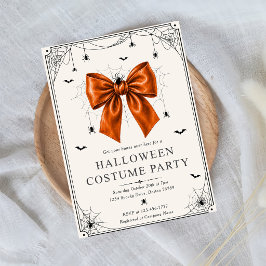 Halloween-kostym Orange Bow Inbjudan Mall