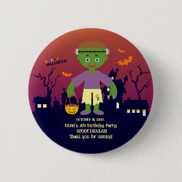 Halloween Kostym Pojke Födelsedagsfest Knapp