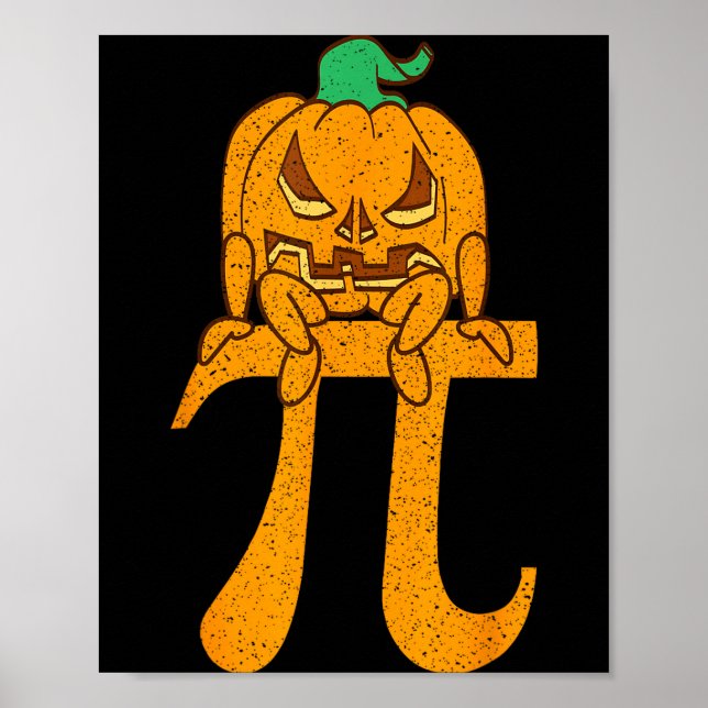 Halloween-kostym pumpa matteälskare jack o lykta poster (Framsidan)