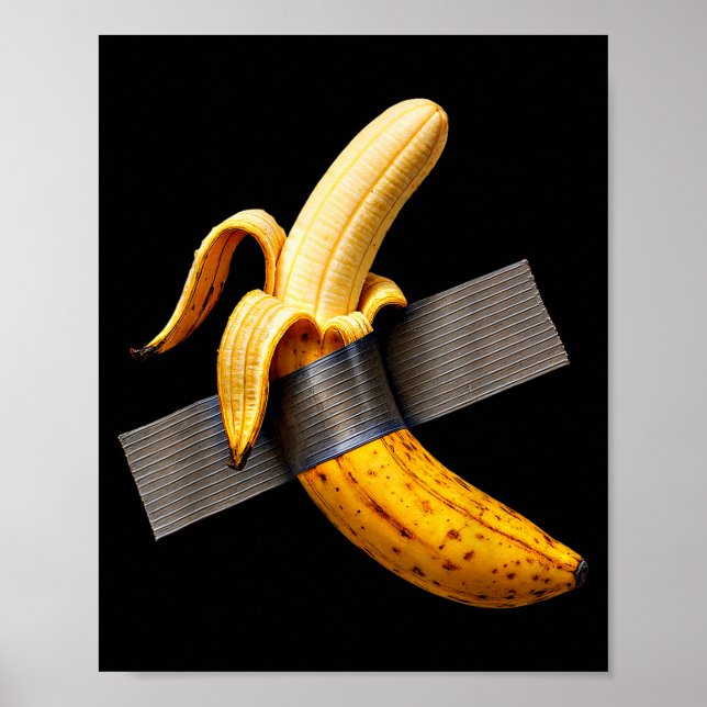 Halloween-kostym Skalad banan Rolig silvertejp Ba Poster (Framsidan)