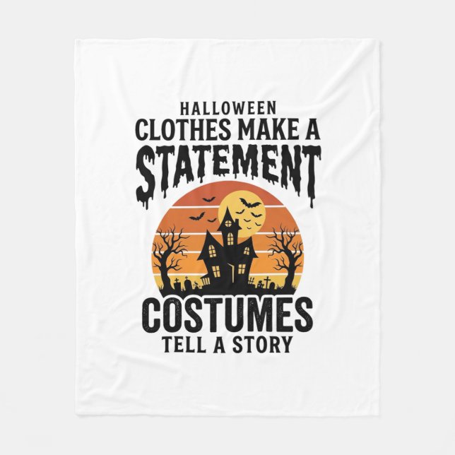 Halloween kostym uttalande Vintage skjorta design_ Fleecefilt (Framsidan)