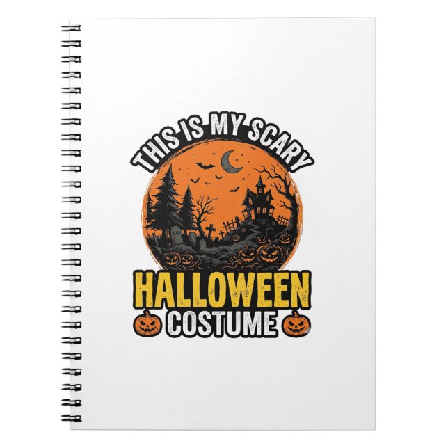 Halloween Kostym Vintage Skräck Anteckningsbok (Framsidan)