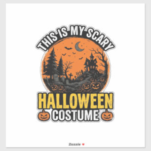 Halloween Kostym Vintage Skräck Klistermärken