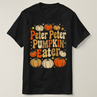 Halloween Kostymer för Par för Vuxna Peter Pumpa T Shirt