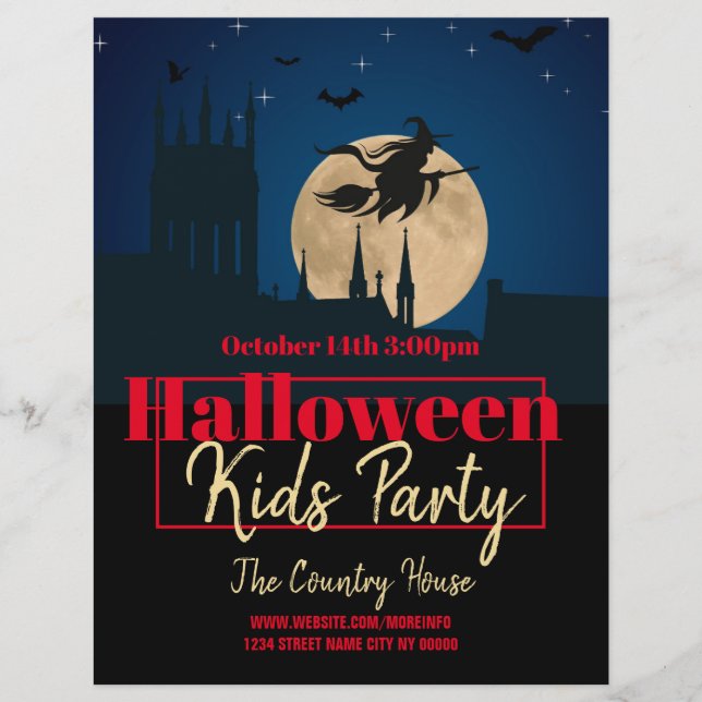 Halloween Kostymfest Flyer (Framsidan)