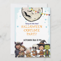 Halloween-kostymfest för barn - skola och familj
