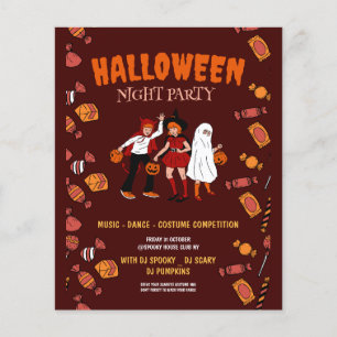 Halloween kostymfest, Halloween natt Flygblad