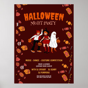 Halloween kostymfest, Halloween natt Poster