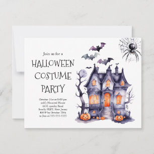 Halloween Kostymfest Inbjudan   Skräck 