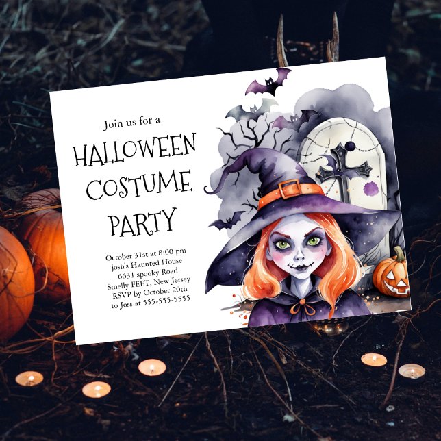 Halloween Kostymfest Inbjudan | Skräck  (Skapare uppladdad)