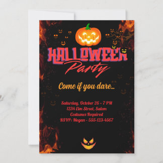 "Halloween Kostymfest Inbjudningar